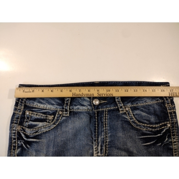 Suko Jeans blingy with thick contrast stitching - Picture 6 of 12